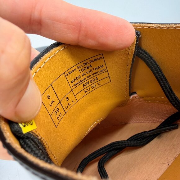 Dr. Martens 10084 Black Patent Leather Classic Lace Up Oxford EU 39 / US 8 L - Picture 8 of 11